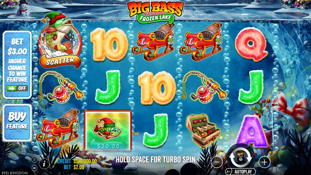 Big Bass Christmas Frozen Lake Base Game Big Bass Christmas Frozen Lake Base Game